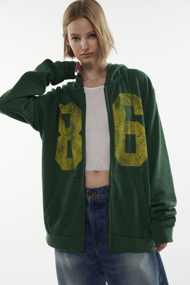 Oversized zip up hoodie urban outfitters sale