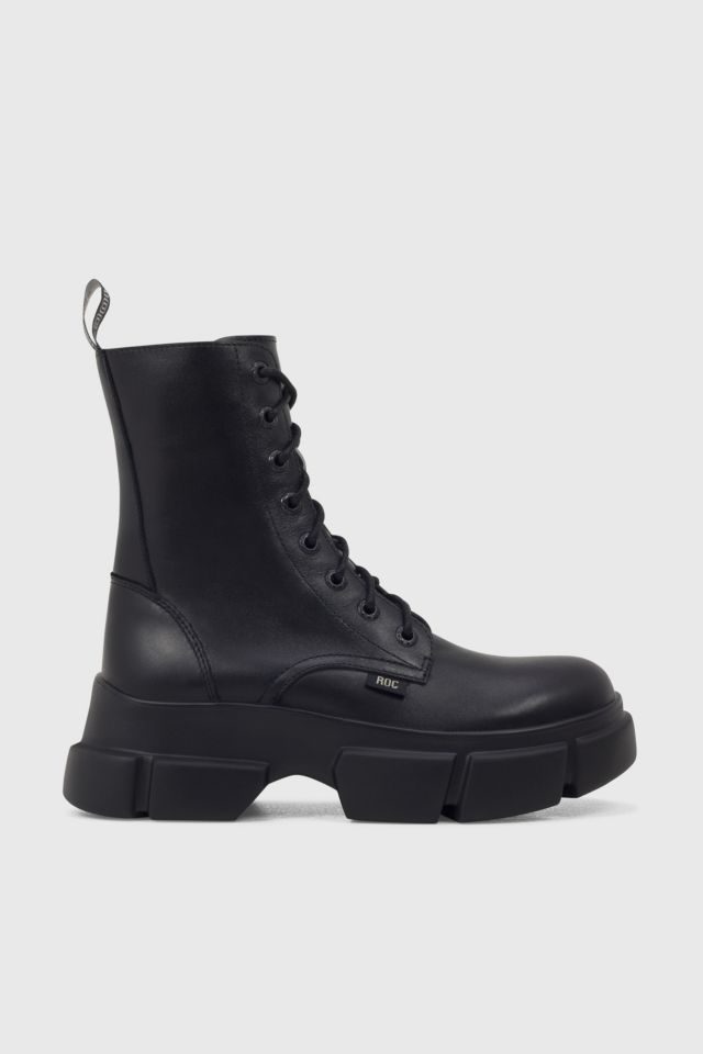 ROC Roadie Leather Platform Combat Boot | Urban Outfitters