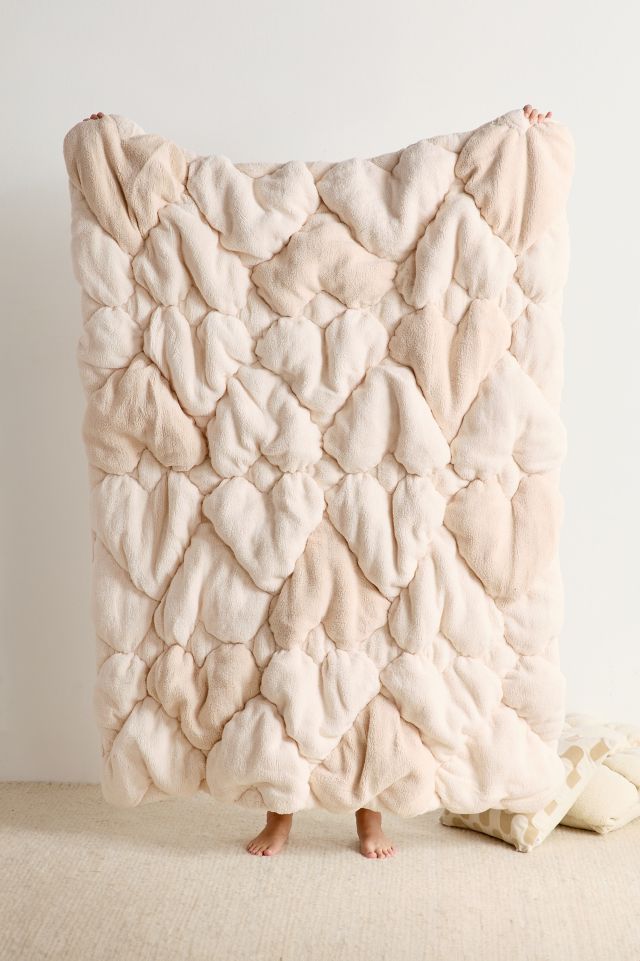 Heart Cloud Fleece Throw Blanket #1