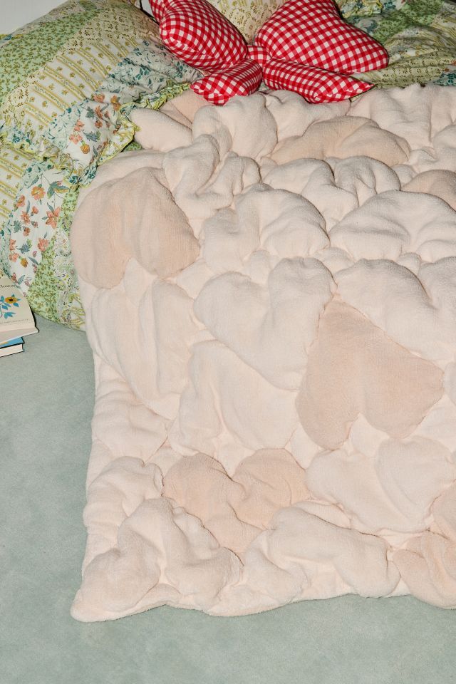 Heart Cloud Fleece Throw Blanket #3