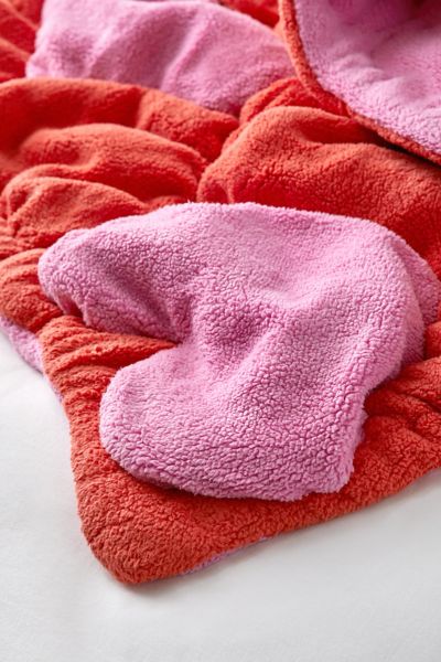 Heart Cloud Fleece Throw Blanket