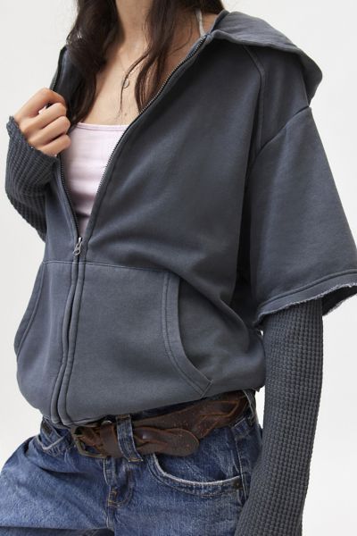 BDG Jaycee Double Layer Hoodie Sweatshirt