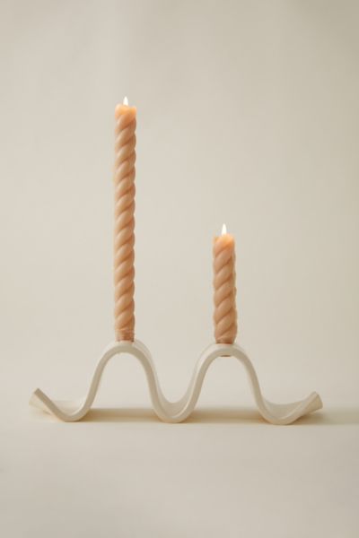 Sin Ceramic Wyn Candelabra In Cream At Urban Outfitters In Neutral