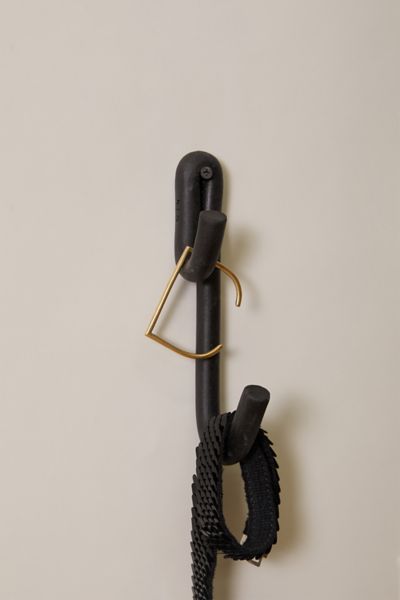 Sin Ceramic Leggy Long Wall Hook In Black At Urban Outfitters