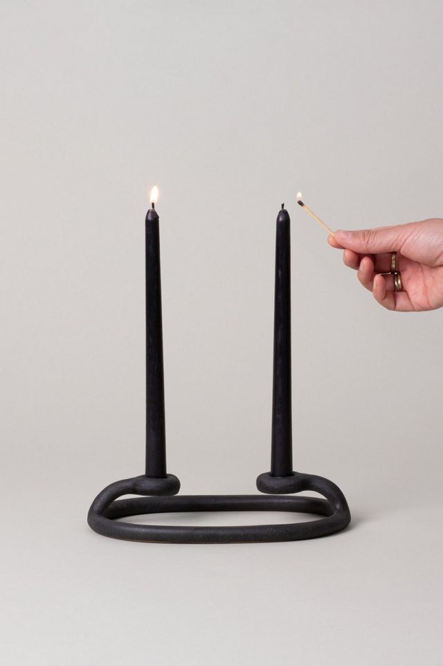 SIN Duo Ceramic Candlestick Holder Urban Outfitters