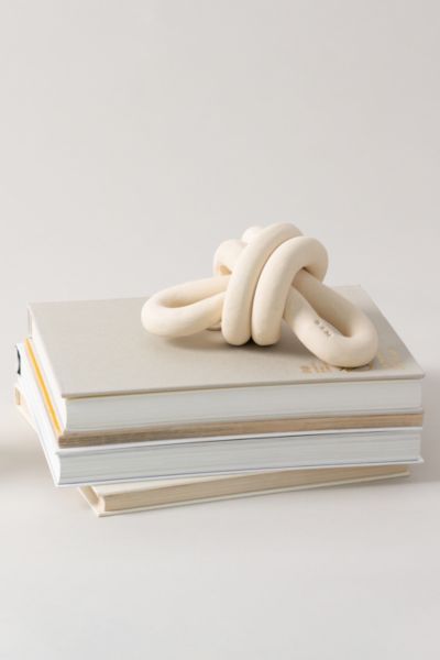 Sin Ceramic Xl Double Loop Knot In Bone At Urban Outfitters In White