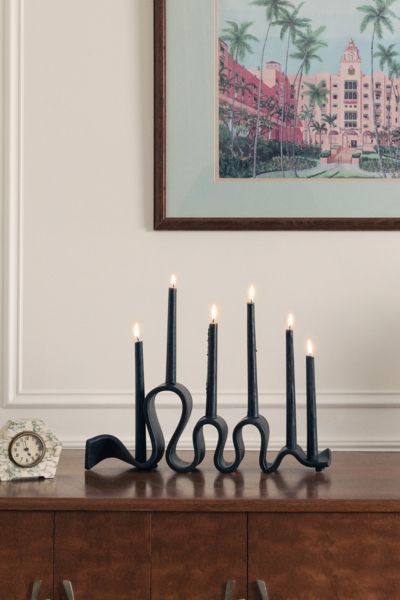Sin Ceramic Weylyn Candelabra In Black At Urban Outfitters In Black
