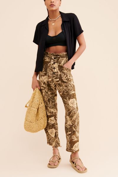 Teresa Printed Paperbag Pants