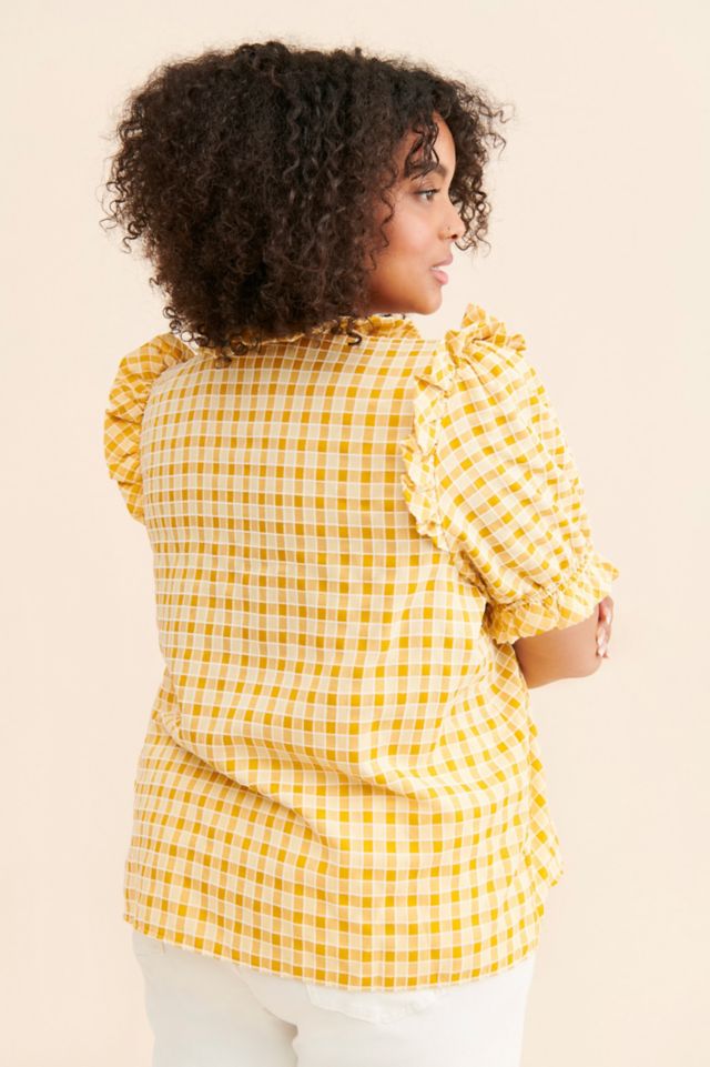 Nuuly Says Gah! Meg Plaid Buttoned Blouse #1