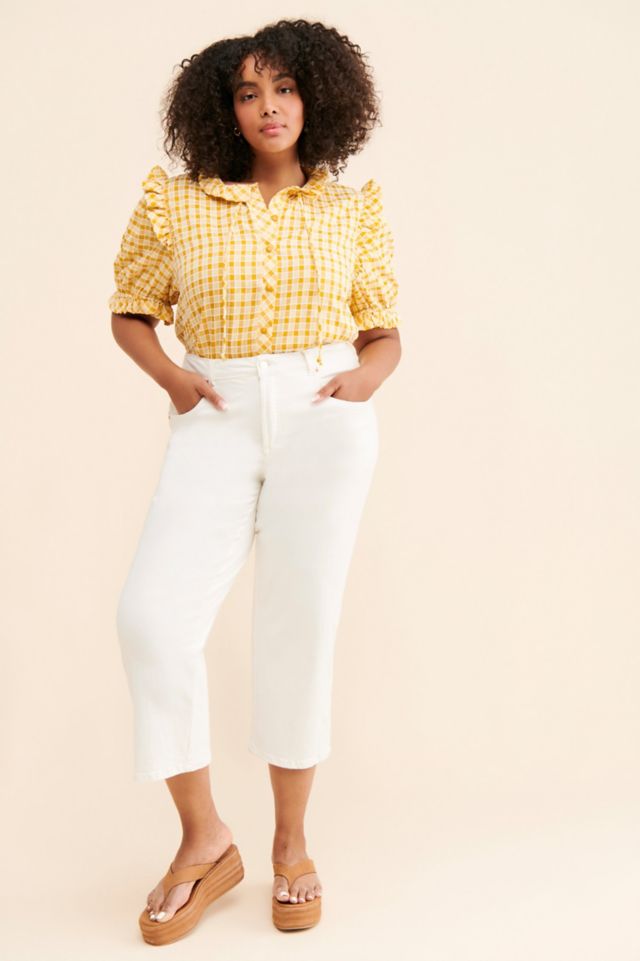 Nuuly Says Gah! Meg Plaid Buttoned Blouse #3