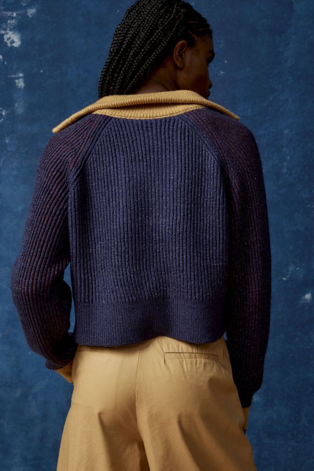 BDG Connor Colorblock Half-Zip Sweater #1