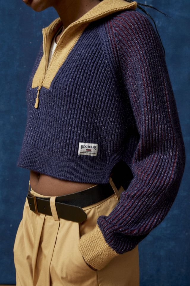 BDG Connor Colorblock Half-Zip Sweater #2