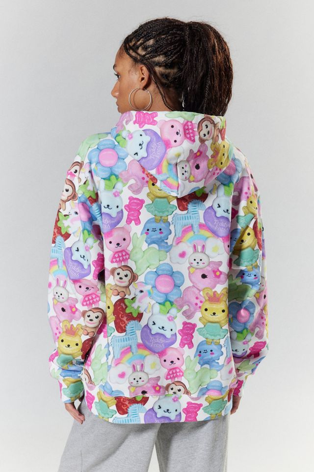 Una Fluffy Teddy Hoodie Nougat