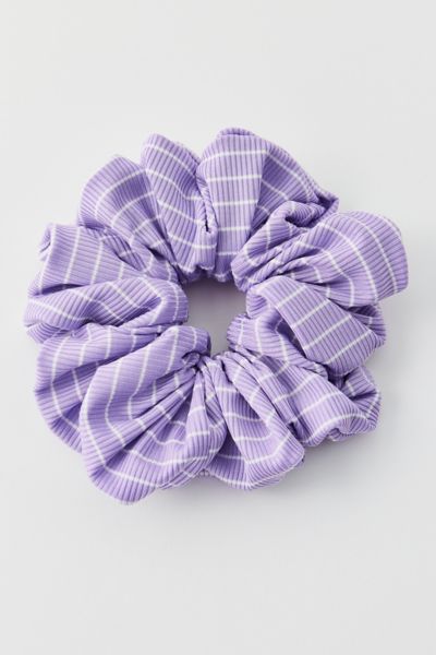 Urban Outfitters Striped Oversized Scrunchie In Purple, Women's At