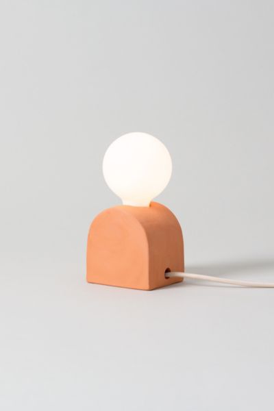 Sin Mima Ceramic Table Lamp In Terracotta At Urban Outfitters In Pink