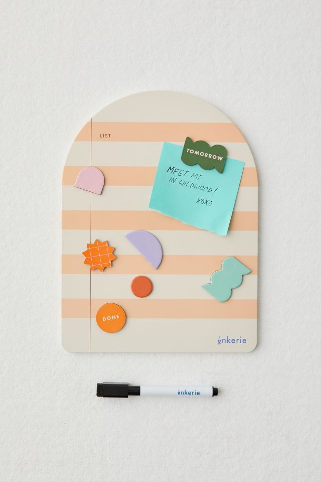 Inkerie Magnetic Dry-Erase Memo Board & Magnet Set #1