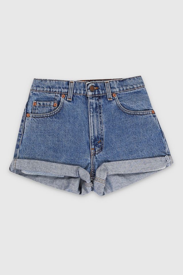 Vintage Levi s 550 Cuffed Denim Shorts Urban Outfitters