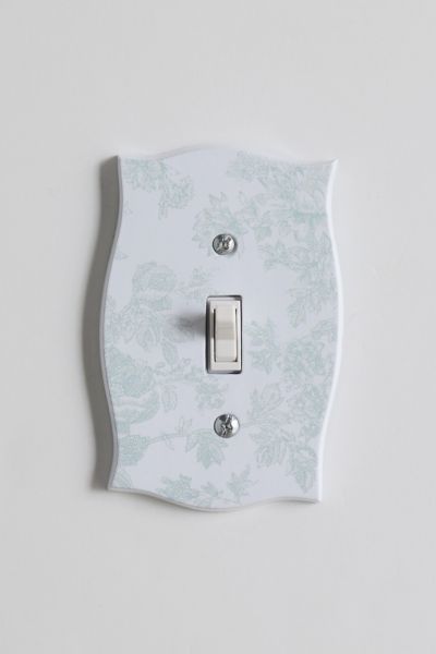 Urban Outfitters Eden Switch Plate In Blue Toile At  In Blue Toile