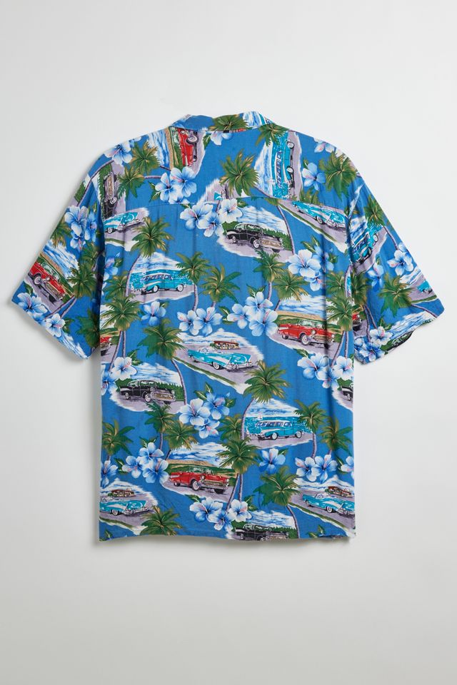 Home Stretch Button Up Shirt Tropical Blue main image 0