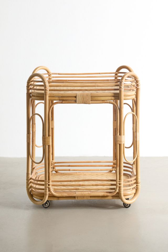 Karoline Rattan Bar Cart #1