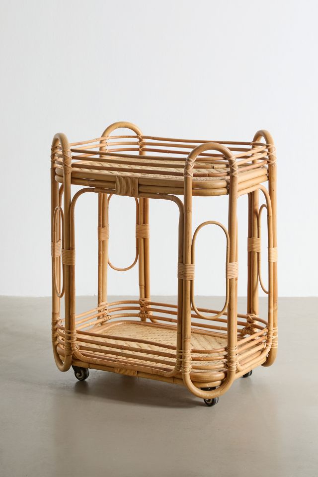 Karoline Rattan Bar Cart #2