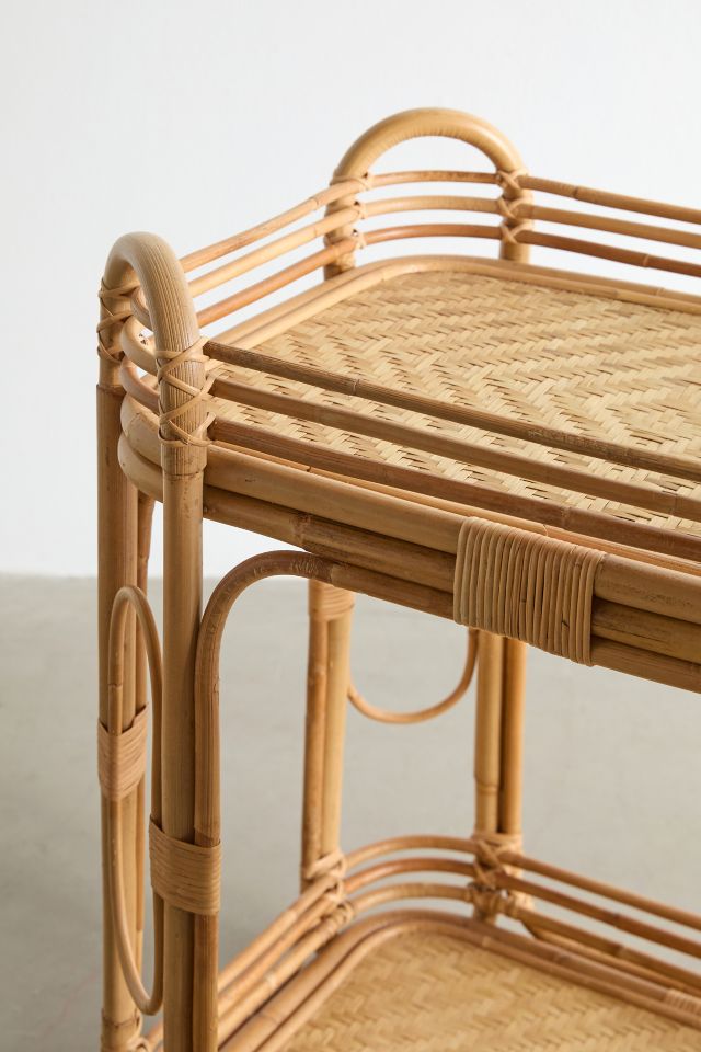 Karoline Rattan Bar Cart #3