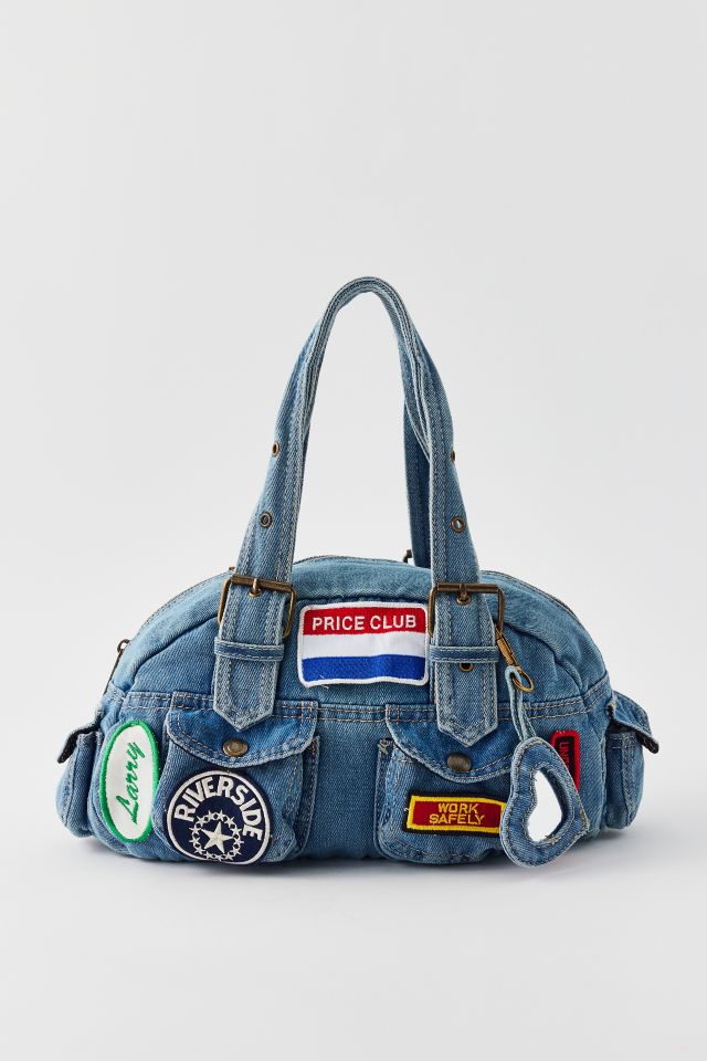 BDG Patches Denim Duffle Shoulder Bag #1