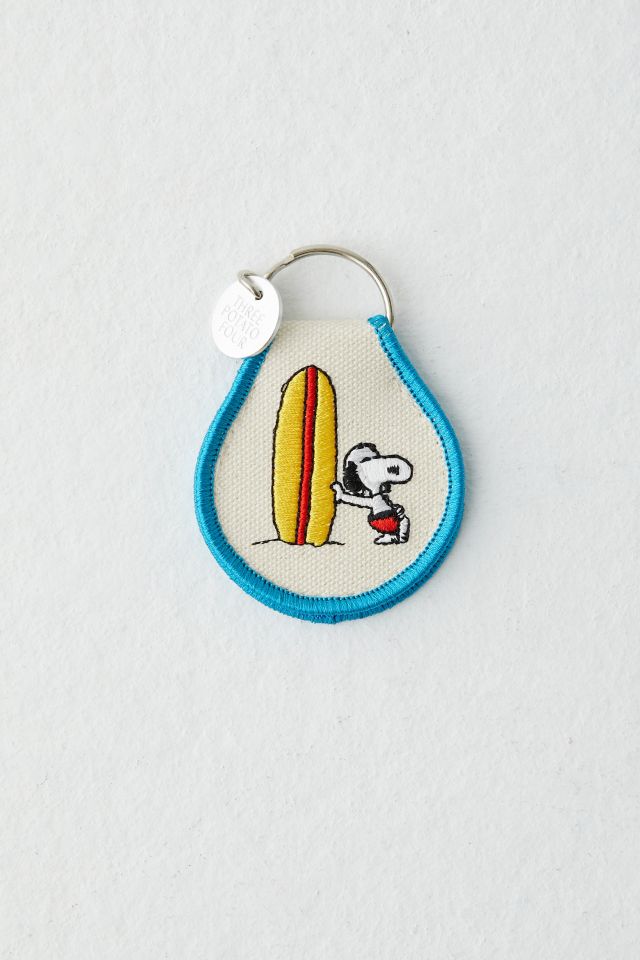 Three Potato Four X Peanuts Snoopy Classic Patch Keychain #1