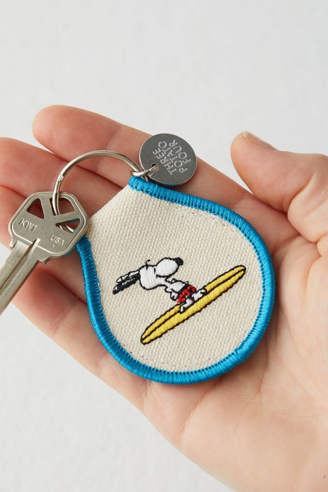 Three Potato Four X Peanuts Snoopy Classic Patch Keychain #2