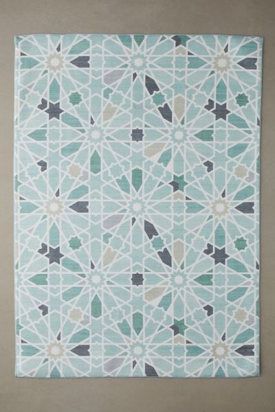 Shop Urban Outfitters Darcy Washable Rug In Green At