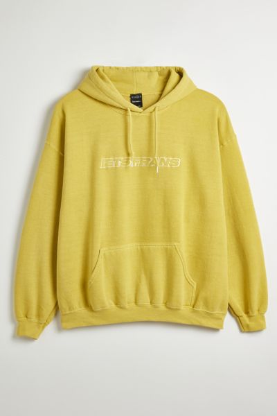 Iets Frans . … Embroidered Big Logo Hoodie Sweatshirt In Yellow At Urban Outfitters In Yellow