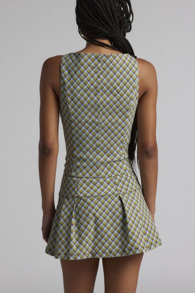 Kimchi Blue Raquel Crop Vest Top & Pleated Mini Skirt Set #3