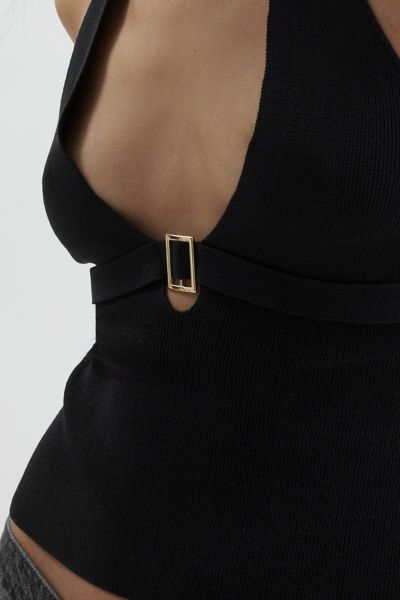 Silence + Noise Rhode Belted Halter Sweater