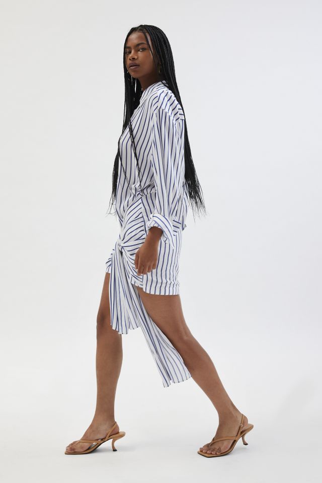 Bardot Malira Stiped Button-Down Shirt Dress #1