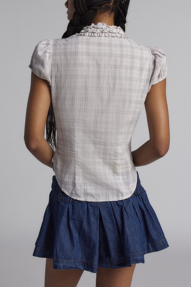 Blouse Mince Kimchi Blue Evelyn à Manches Courtes #4