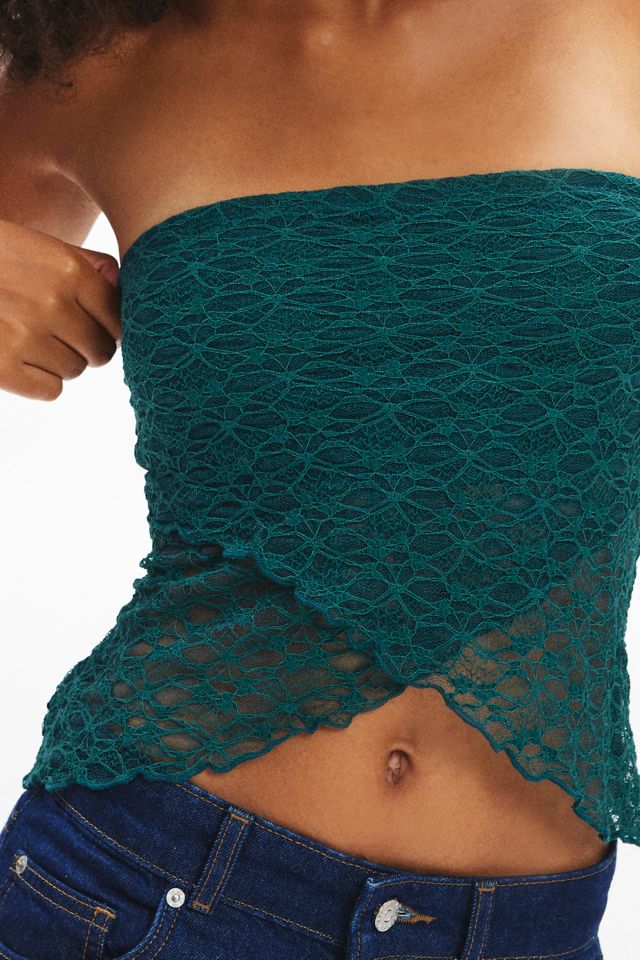 Urban Renewal Remnants Made In LA Crossover Lace Tube Top Urban