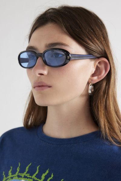Urban Renewal Vintage Libra Sunglasses In Blue, Women's At Urban Outfitters
