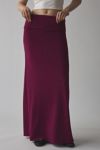 ReMADE By UO Remnants Foldover Crepe Maxi Skirt