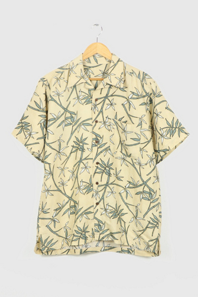Retro Turquoise Tropical Button Sleeveless Top main image 1