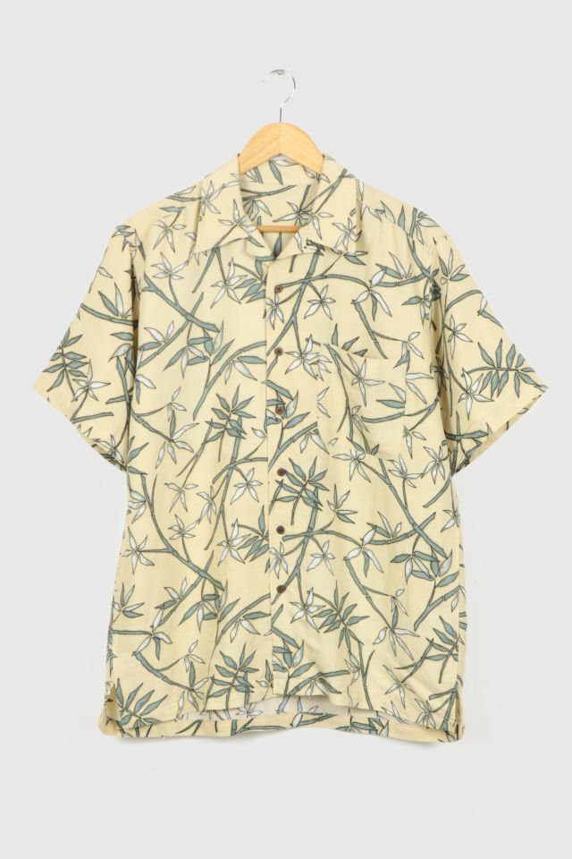 Vintage Tropical Fish Button Down Shirt Size XL