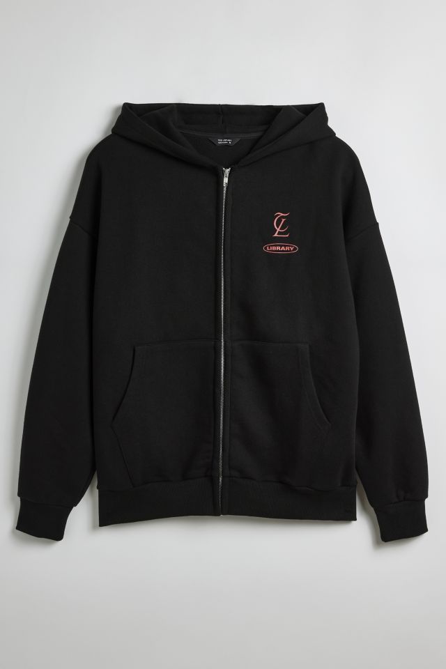 Tee Library Snake Oversized Full Zip Hoodie Sweatshirt #1