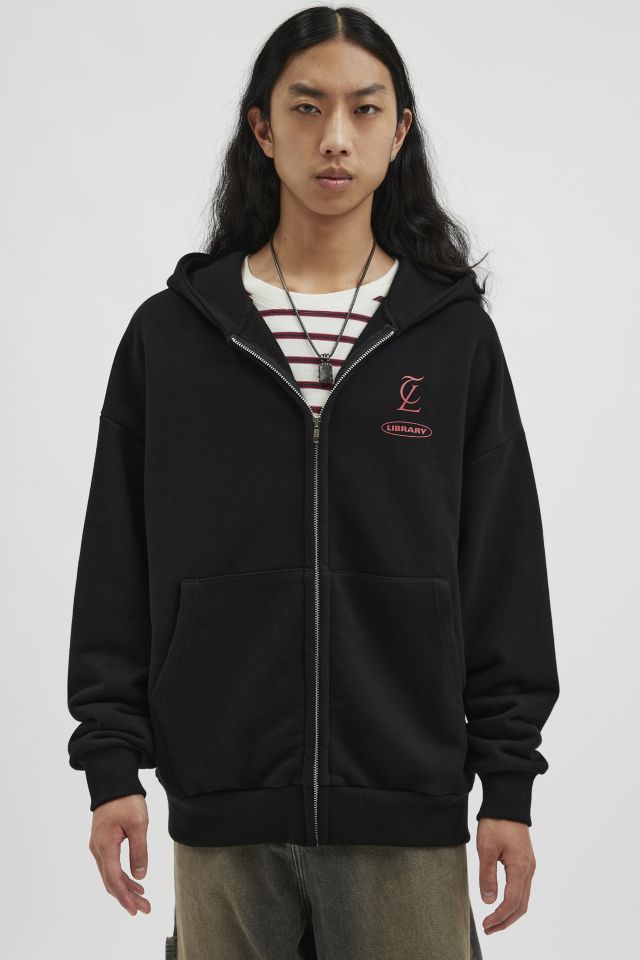 Tee Library Snake Oversized Full Zip Hoodie Sweatshirt #2