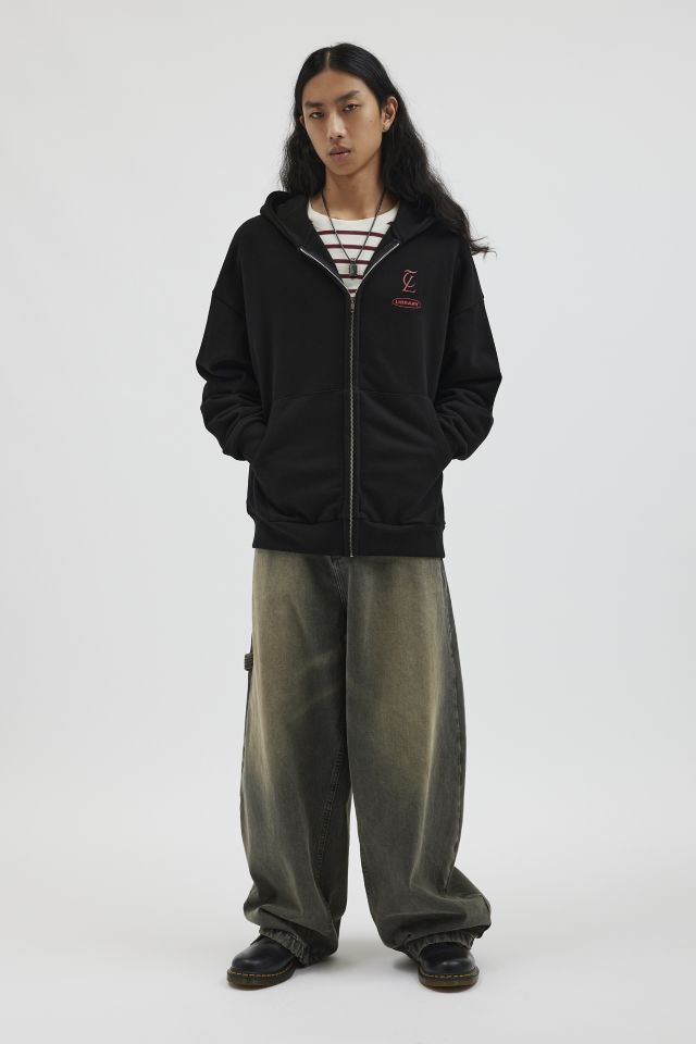 Tee Library Snake Oversized Full Zip Hoodie Sweatshirt #3
