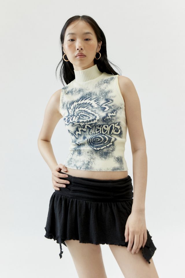 Real Illusions Ribbed Mock Neck Tank Top #3