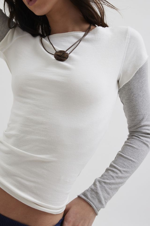 BDG Sloane Layered Twofer Long Sleeve Tee