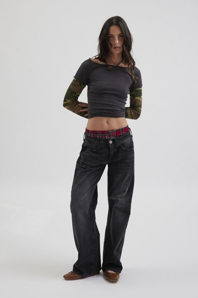 BDG Sloane Layered Twofer Long Sleeve Tee