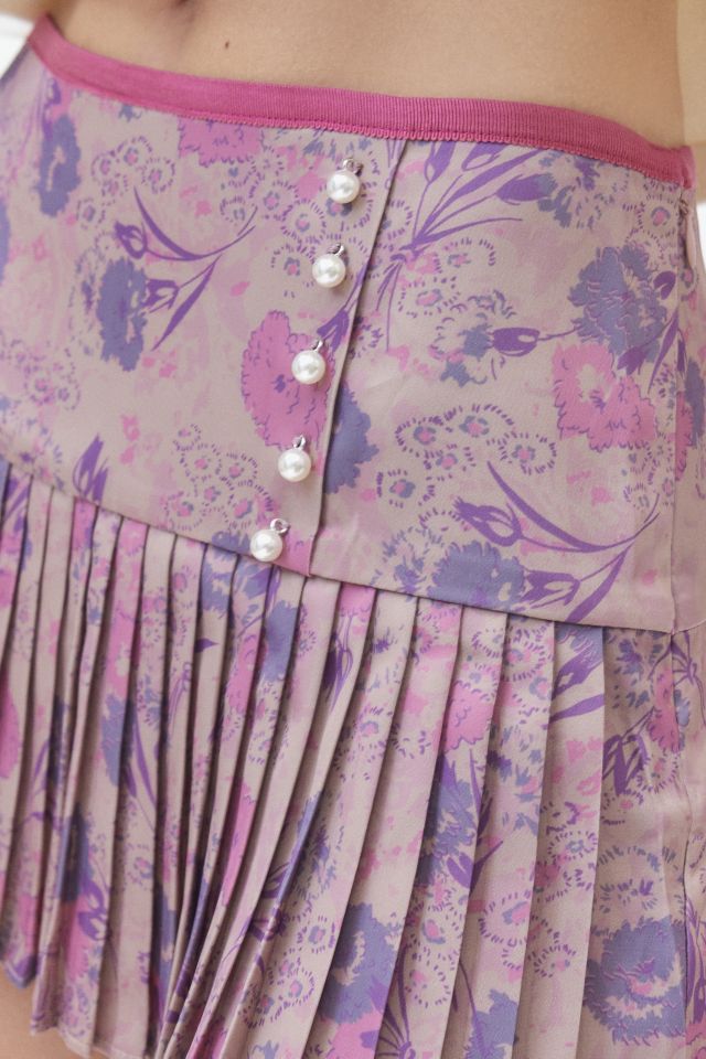 Kimchi Blue Daisy Pleated Micro Mini Skirt #2