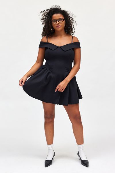 kimchi blue beatrice off-the-shoulder mini dress