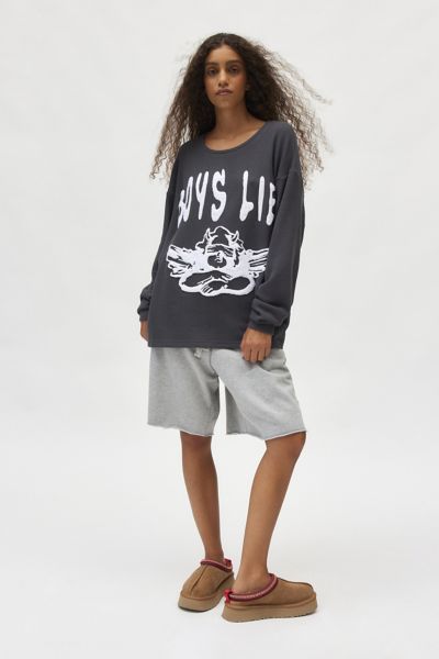 Boys Lie In Denial Graphic Long Sleeve Tee