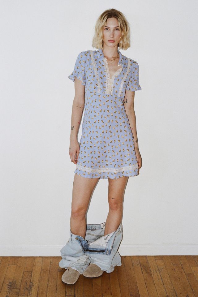 Robe mini Kimchi Blue Leah à empiècement en dentelle #3